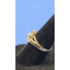 Image 3 : Women's 14K Gold Ring With Diamonds - Size: 6 - Weight: 3.2g