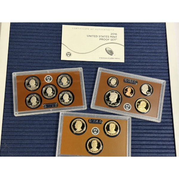 2016 U.S. Mint Proof Set with COA - Face Value $6.91