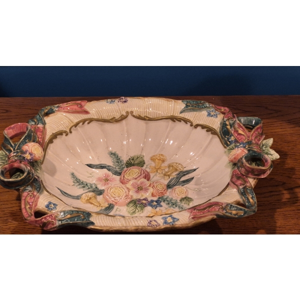 FITZ & FLOYD 15 x 11.5 Colorful Bowl Perfect