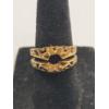 Image 1 : 14K Yellow Gold Openwork Filigree Design Rng Enhancer Guard - Size 6 - Weight: 4.5g