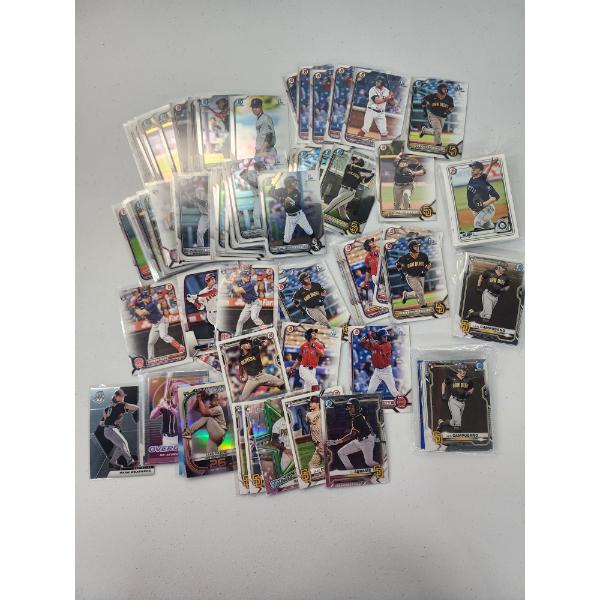 Large Lot of Assorted Baseball Trading Cards Including 1st Bowman, RC's, Topps Chrome, & More! 