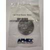 Image 1 : Original APMEX 1 Troy Oz .999 Fine Silver Bitcoin Coin - In Original Packaging - Mint Condition