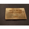 Image 1 : 2 Oz .999 Fine Copper Bar - Mint Condition - Incredible Piece