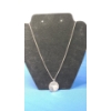 Image 1 : 1/2 Oz .999 Fine Silver Raven & Moon Motif Necklace Pendant With Sterling Chain -Total Weight: 22.8g