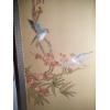 Image 4 : 2 Pcs - Framed & Matted -  32" x 19" Signed Oriental Bird Paintings On Rice Paper