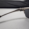Image 6 : Vintage Oakley X Metal Polarized Sunglasses Silver Half-Rim 57-18 w/ Oakley Microfiber Bag