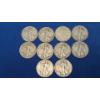 Image 1 : Assorted Years 90% Silver Walking Liberty Half Dollars - Face Value: $5.00