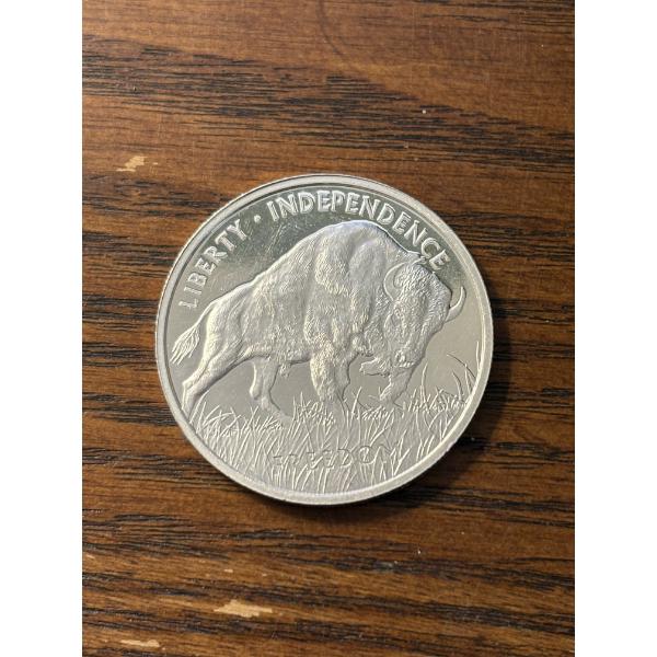 1 oz PAMP American Buffalo silver round - .999 Fine Silver