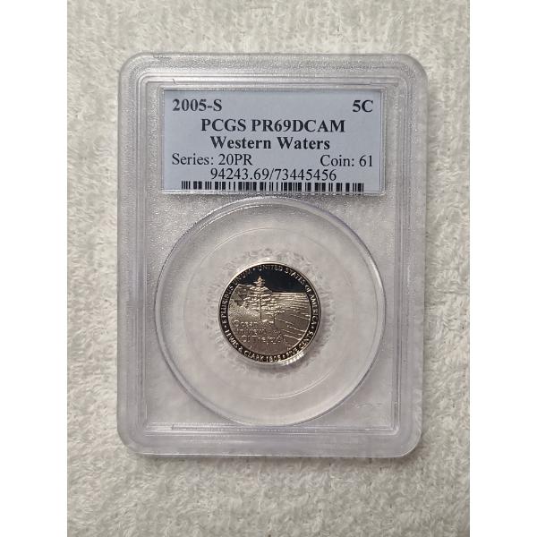 2005-S PCGS PR69DCAM Western Waters Nickel