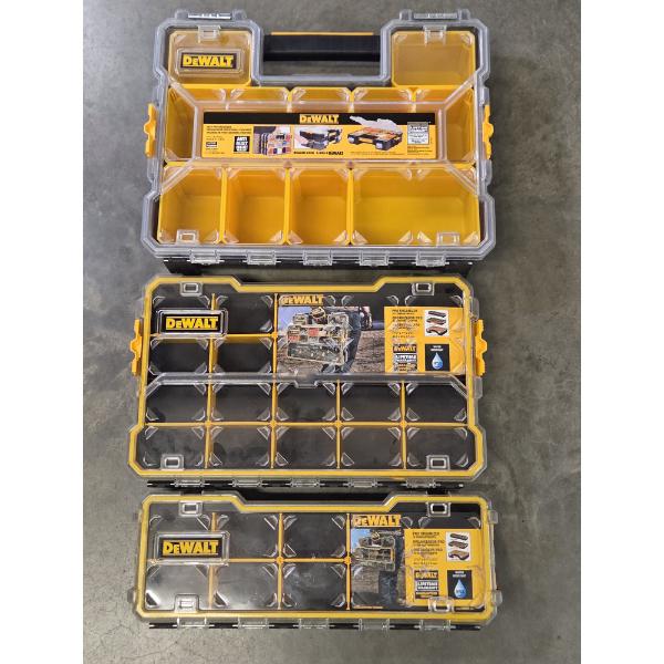 Brand New Three Piece DeWalt Snap Together Storage System