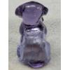 Image 2 : Degenhart Vintage Uranium Glass Dog Figurine - Violet - UV Reactive!!!