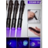Image 1 : UV Black Light Pen light - 12 LED 395nm for Inspection of Collectibles, Uranium Glass, Marbles, More