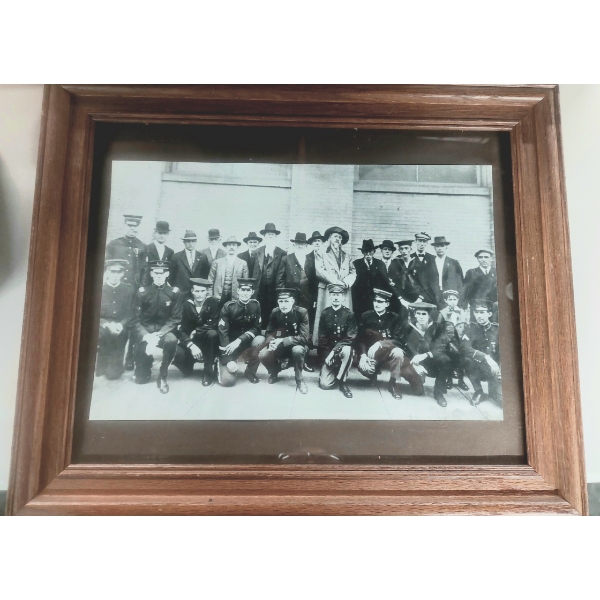 Framed Photo of Wild Bill Hickock With Group Of Military More