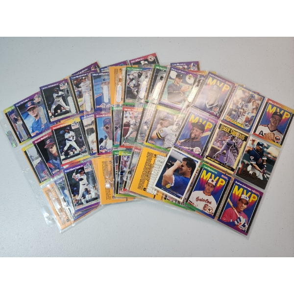 Lot of Assorted Donruss Baseball Cards in Binder Sheets