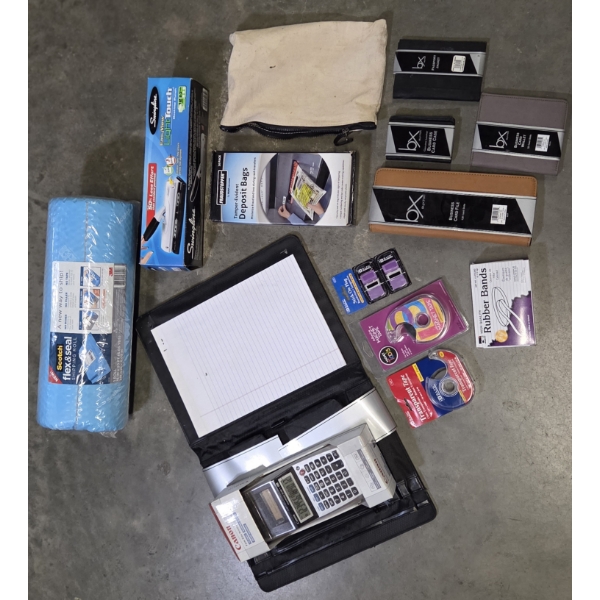 New Hole Punch, Business Card Wallets, Magnetic Tape, Shipping Roll, Deposit Bags, Printing Calculat