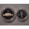 Image 3 : 1993 Bill of Rights Commemorative 2-Coin Proof Set: 90% Silver Dollar & 90% Silver Half Dollar 