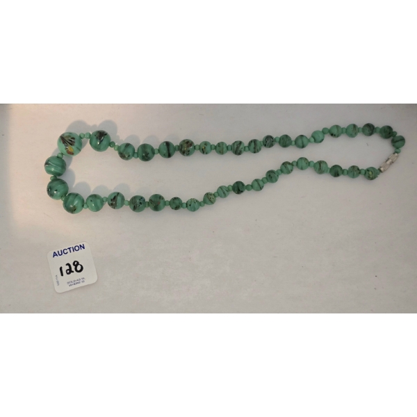 Painted Jade Necklace