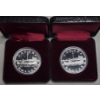 Image 2 : Set of 2 Royal Canadian Mint Silver Dollar - 150th Toronto Anniversary - .500 Silver 23.33 Grams Ea.