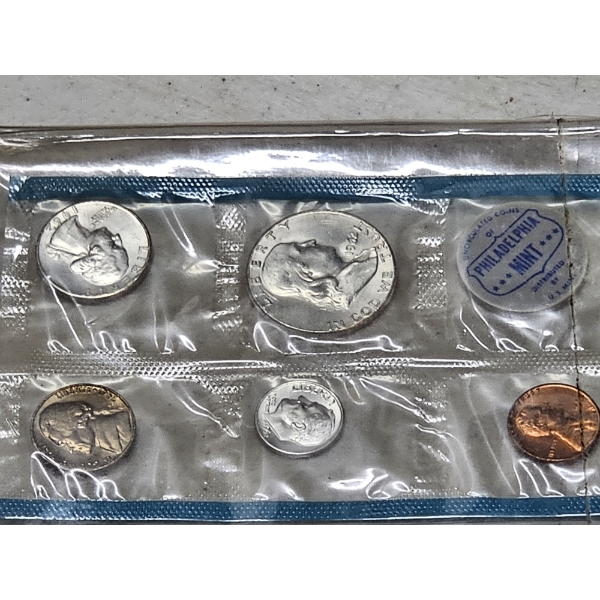 1962 United States 90% Silver Proof Set ~ $.85 Face Value in Silver Coins!
