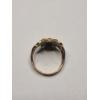 Image 4 : 14K Yellow Gold Art Nouveau Goddess Ring With Rubies & Diamond - Size 6 - Weight: 4.7g