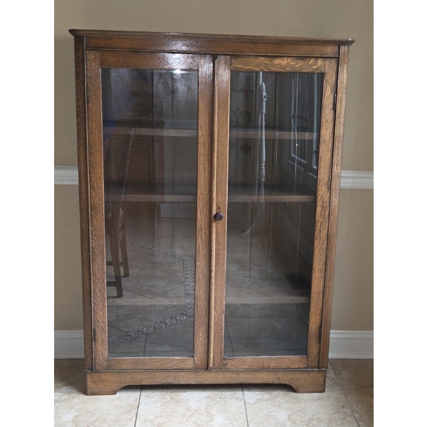 *Pick Up At Mantua Home-No Shipping Available* Amazing Vintage 13.5Dx39Wx54H Glass Door Solid Wood L