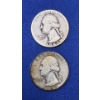 Image 3 : Lot of 4 Assorted Year 90% Silver Washington Quarters, FV $1.00
