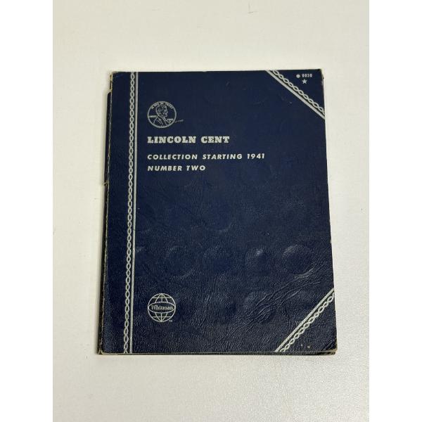 Lincoln Cent Book of Wheat and non-Wheat Pennies - Starting 1941 - FV $0.86