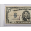 Image 2 : U.S Series 1934 D $5 Silver Certificate With Clark And Snyder Signatures In Protective Sleeve
