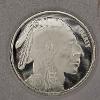 Image 1 : 2013 Buffalo Native American Indian Head .999 Fine Silver Bullion Round