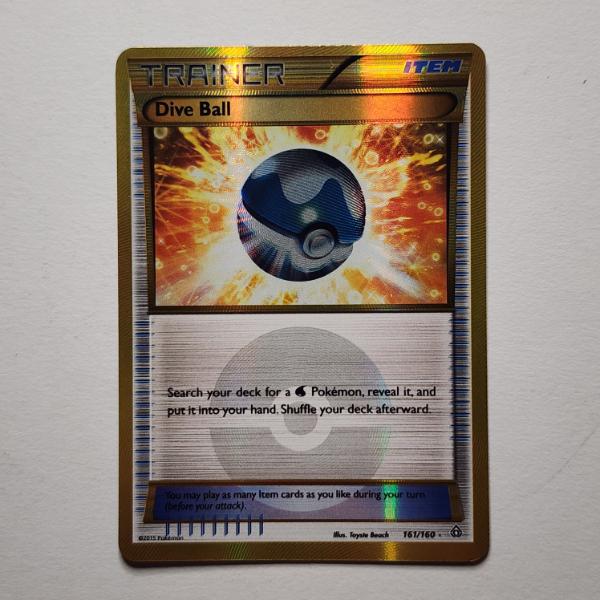 Dive Ball 161/160 Holo Rare Trainer Pokemon Trading Card