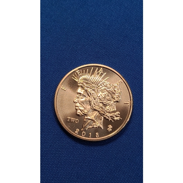 Zombucks 1 ADVP oz .999 Fine Copper Round - 2018 Feast Dollar