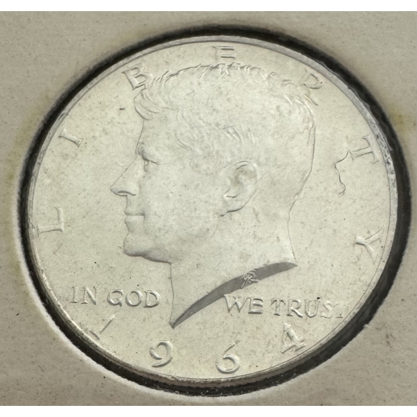 1964 United States 90% Silver Kennedy Half Dollar- Incredible Condition