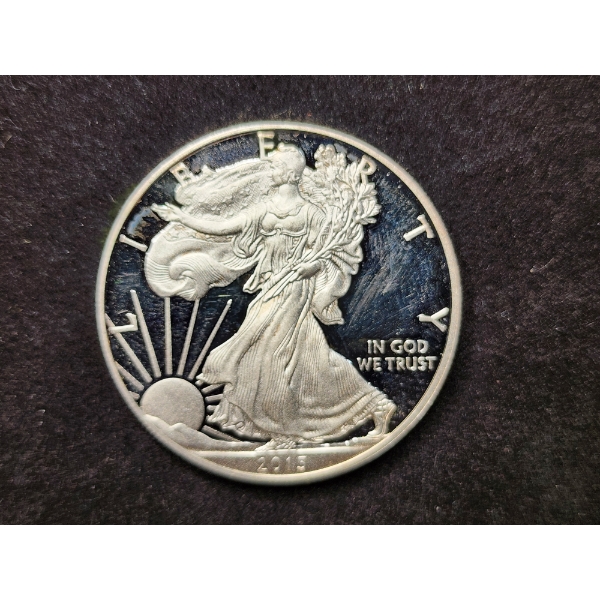 2015-W American Eagle 1 Oz Silver Round