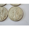 Image 4 : Four Assorted Years 90% Silver Walking Liberty Half Dollars - FV: $2.00
