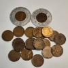 Image 1 : Lot of 22 Assorted U.S. Wheat Cents Including Good Luck Tokens