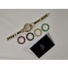Image 1 : Gorgeous Strada Genoa Gold Tone Ladies Watch With Four Different Bezels 