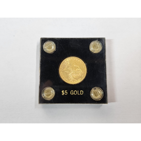 U.S. 1887-S Liberty Head $5 Half Eagle Gold Coin 