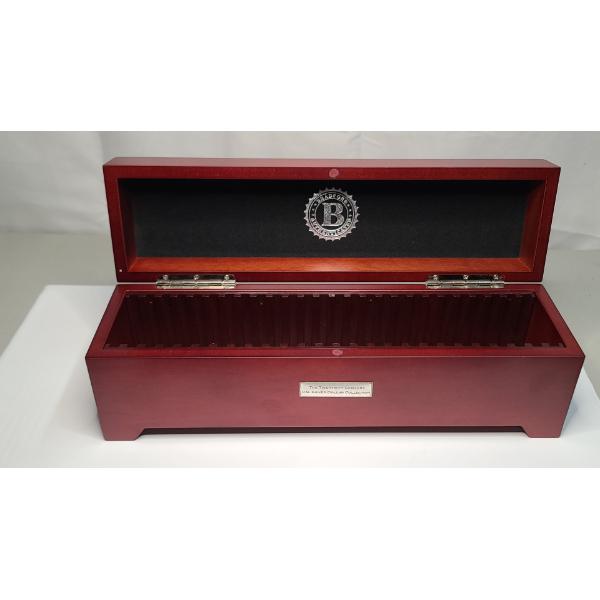  "The Twentieth Century U.S. Silver Dollar Collection" Wooden Storage Box With 26 Coin Slab Slots 

