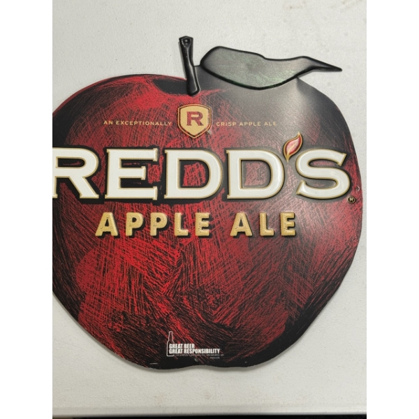 Redd's Apple Ale 17" x 17" Metal Sign - Great Condition