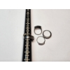 Image 7 : Five Assorted Sterling Silver Rings: Various Styles and Gemstones - TW: 12.4g