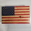 Image 1 : Handcrafted Wall-Mount American Flag Hidden Concealment Gun Storage Case (15" x 11"/24" x 11")