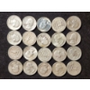 Image 1 : $5 Face Value in Assorted 90% Silver Washington Head Quarters 