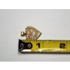 Image 4 : Gorgeous 10K Gold "I Love You" Heart Rose Pendant - Total Weight: 1.6g