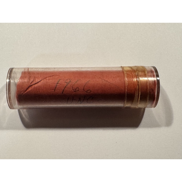 1966 United States Lincoln Penny Roll - BU - Uncirculated - Mint Condition