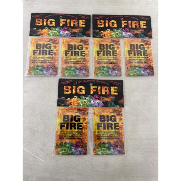 6 - Packs Of Big Fire Makes Your Camp or Bon Fire Dance With Color - Brand New