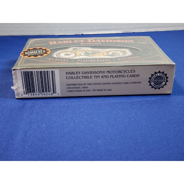 Brand New Sealed Limited Edition Harley Davidson Playing Cards Set - Bosley Auctioneers Brand New Sealed Limited Edition Harley Davidson Playing Cards Set - Bosley Auctioneers