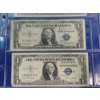Image 4 : (8) U.S. $1 Blue Seal Silver Certificates: 1935 E & D