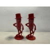 Image 3 : Vintage Mr. Peanut Salt & Pepper Shakers - Rare Red Color