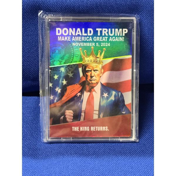 Donald Trump Card - Make America Great Again - 47th President The King Returns