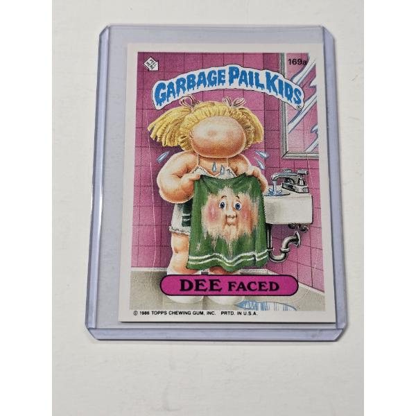 1986 Topps Garbage Pail Kids DEE FACED #169a - Mint Condition